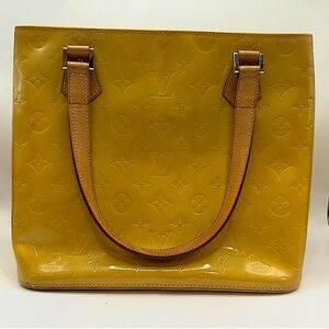 LV Yellow Vernis Houston Noisette